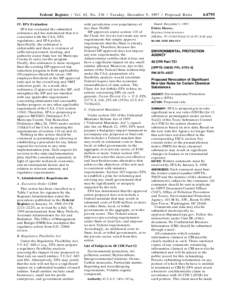 Federal Register / Vol. 62, No[removed]Tuesday, December 9, [removed]Proposed Rules IV. EPA Evaluation EPA has evaluated the submitted ordinance and has determined that it is consistent with the CAA, EPA regulations, and EP