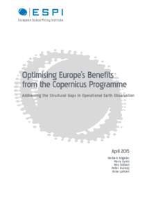 Optimising Europe’s Benefits from the Copernicus Programme