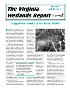 Fall 1999 Vol. 14, No. 3 The Virginia Wetlands Report