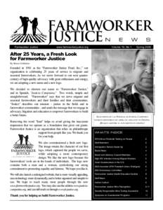 Farmworker Justice N Volume 19, No 1