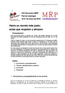 Encuentro MRP Prat de Llobregat (BarcelonaeneroXXX Encuentro MRP Prat de Llobregatde enero de 2018