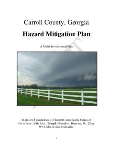 Georgia / Carroll County /  Georgia / Emergency management / Carrollton / Social vulnerability / Carroll County / Hazard / Bremen /  Georgia / Carroll County School District / Geography of Georgia / Risk / Public safety