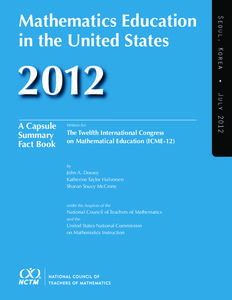 Written for  The Twelfth International Congress on Mathematical Education (ICME-12)  by