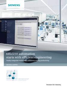 Siemens / Manufacturing / Engineering / Industrial automation / Home automation / Computer-integrated manufacturing / Technology / Automation / Totally integrated automation
