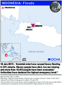 INDONESIA: Floods Affected area DKI Jakarta