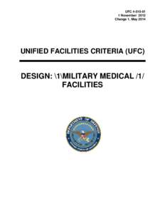 UFC[removed]Military Medical Facilities