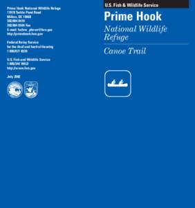 Prime Hook National Wildlife RefugeTurkle Pond Road Milton, DE Fax E-mail: 