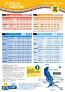 FAHRPLAN TEGERNSEE LINIE A