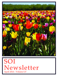 SOI Newsletter April[removed]Volume LV