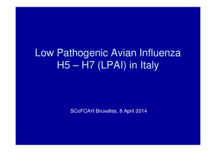 Low Pathogenic Avian Influenza (LPAI) H5N2 in Lombardia Region - Italy
