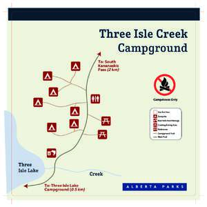 Three Isle Creek Campground To: South Kananaskis Pass (2 km)