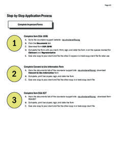 Page 49  Step-by-Step Application Process Complete Important Forms  1