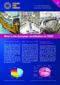 ITER / Nuclear physics / Fusion for Energy / BE / Nuclear energy / Energy / EFDA / Fusion power / Fusion reactors / Tokamaks