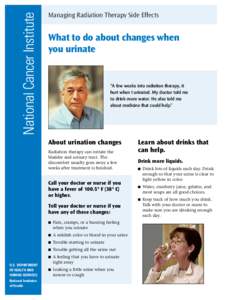 What to do about changes when you urinate