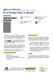 M M IP at trade fairs in Brazil Mercosur IPR SME Helpdesk  Manage your Intellectual Property in Argentina, Brazil, Chile, Paraguay, Uruguay and Venezuela