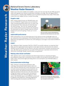 Technology / National Weather Service / Radar / Storm / NEXRAD / National Severe Storms Laboratory / WSR-57 / Phased array / Center for Analysis and Prediction of Storms / Meteorology / Atmospheric sciences / Weather radars