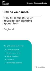 Appellate review / Lawsuits / Legal procedure / Email / Planning permission / Government / Development control in the United Kingdom / Town and country planning in the United Kingdom / Law / Appeal