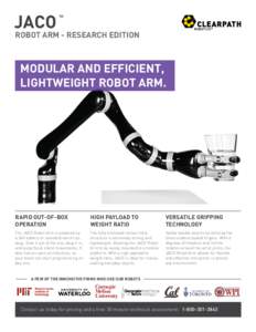 JACO  TM ROBOT ARM - RESEARCH EDITION