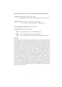 S´ eminaire 22 Fevrier 2013 11h / Seminar February 22nd 2013 11h Conf´ erencier/Lecturer: Nicholas Kevlahan, Department of Mathematics and Statistics, McMaster University