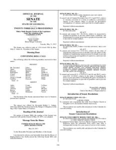 SENATE BILL NO. 32—  OFFICIAL JOURNAL BY SENATORS CROWE, JOHNS, PETERSON AND GARY SMITH