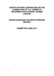 UK approach to tackling discrimination and advancing gender equality