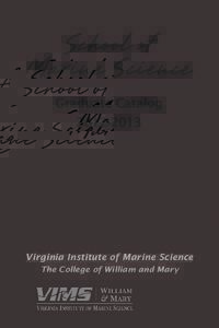School of Marine Science Graduate Catalog[removed]Virginia Institute of Marine Science