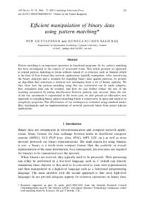 c 2005 Cambridge University Press JFP 16 (1): 35–74, 2006.  35  doi:S0956796805005745 Printed in the United Kingdom