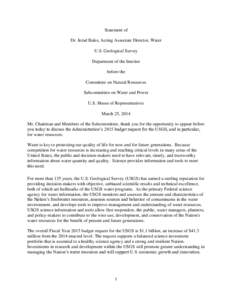 Hydraulic engineering / Geological surveys / Aquifers / Groundwater / Liquid water / United States Geological Survey / Water resources / Hydrogeology / Stream gauge / Water / Hydrology / Earth