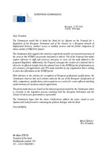 EUROPEAN COMMISSION  Brussels, 11 VI 2014 C[removed]final  Dear President,