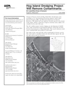 Hog Island Dredging Project Will Remove Contaminants, June 2005