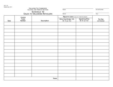 ALC-1D September 2011 ___________________________________________ 	 ____________________  Oklahoma Tax Commission