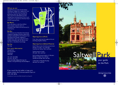 Saltwell Park leaflet a5 SPD