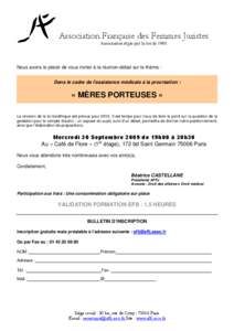 Programme Café de Flore Mères porteuses[removed]