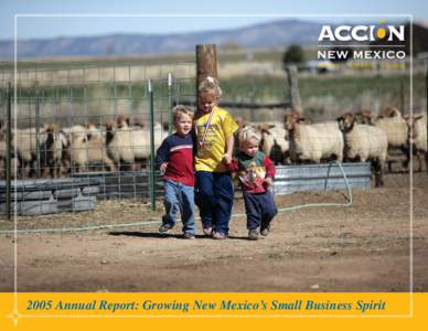 Lending. Supporting. Inspiring[removed]Annual Report: Growing New Mexico’s Small Business Spirit Chairman’s Message Tonight there’s a caring and compassionate community