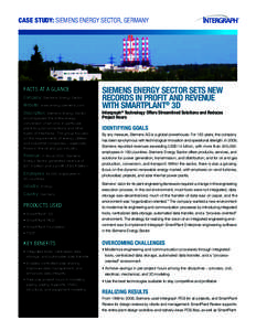 CASE STUDY: SIEMENS ENERGY SECTOR, GERMANY  FACTS AT A GLANCE Company: Siemens Energy Sector Website: www.energy.siemens.com Description: Siemens Energy Sector