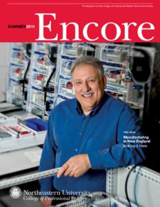 Encore The Magazine for the College of Professional Studies Alumni and Friends sUMMER2011  this issue