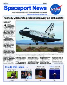 Sept. 18, 2009  Vol. 49, No. 19 Spaceport News