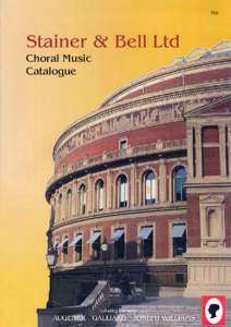 T60  Stainer & Bell Ltd Choral Music Catalogue