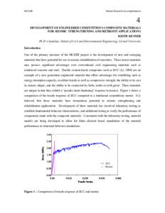 Developments of Engineered Cementations composite MAterials for Seismic Strengthening and Retrofit Applications