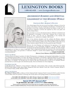 El Salvador / Romero / Christianity / Robert Young Pelton / Americas / Salvadoran Civil War / Human rights in El Salvador / Óscar Romero