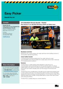 Easy Picker Rotolift Pty Ltd Contact Rotolift Pty Ltd (also known as S & D Engineering