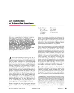 User interface techniques / Automatic identification and data capture / Privacy / Radio-frequency identification / Wireless / Capacitive sensing / Antenna / Optical fiber / Microcontroller / Humanâ€“computer interaction / Technology / Electronic engineering