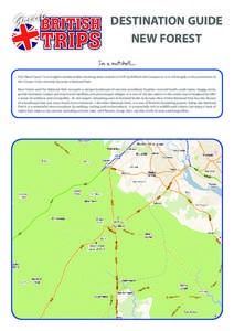 DESTINATION GUIDE NEW FOREST In a nutshell... The “New Forest” is an English medieval deer hunting area created in 1079 by William the Conqueror. It is still largely in the possession of the Crown. It has recently be