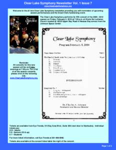 Microsoft Word - Clear Lake Symphony Newsletter Vol1_Issue7 r0.doc