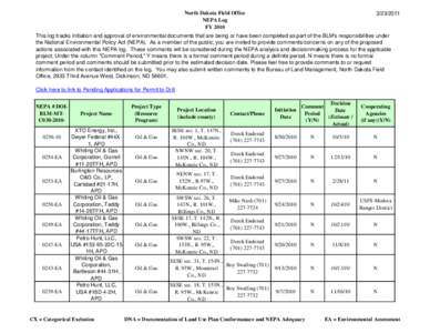 Video game development / XTO Energy / Electronic Arts / Environmental impact assessment / National Environmental Policy Act / Mountrail County /  North Dakota / Impact assessment / Environment / Prediction