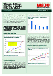 Withholding Dividends: Better Ways to Make the Public Sector Efficient Alexander Philipatos  During the 2000s, federal government running costs