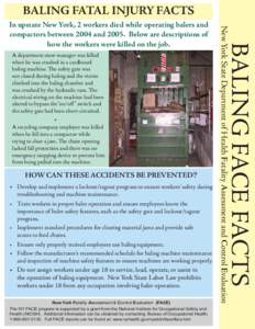 Baling Fatal Injury Facts