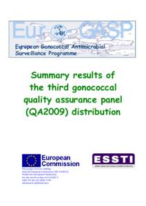 Euro-GASP European Gonococcal Antimicrobial Surveillance Programme Summary results of the third gonococcal