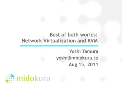 Computing / Network virtualization / Virtualization