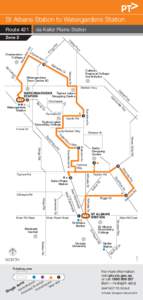 St Albans Station to Watergardens Station via Keilor Plains Station Route 421 Zone 2